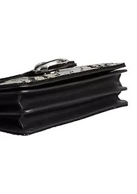 Tabby Shoulder Bag 26 with Beaded Snake