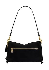 Tabby Shoulder Bag with Crystal Beaded Fringe