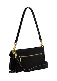 Tabby Shoulder Bag with Crystal Beaded Fringe