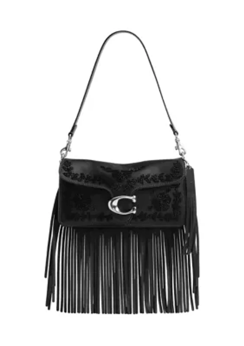 Tabby Shoulder Bag 26 with Beading and Fringe