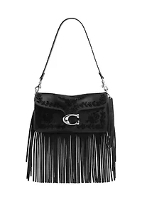 Tabby Shoulder Bag 26 with Beading and Fringe