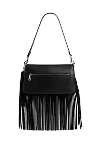 Tabby Shoulder Bag 26 with Beading and Fringe