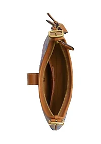 Hamptons Hobo Bag in Crystal Signature Jacquard