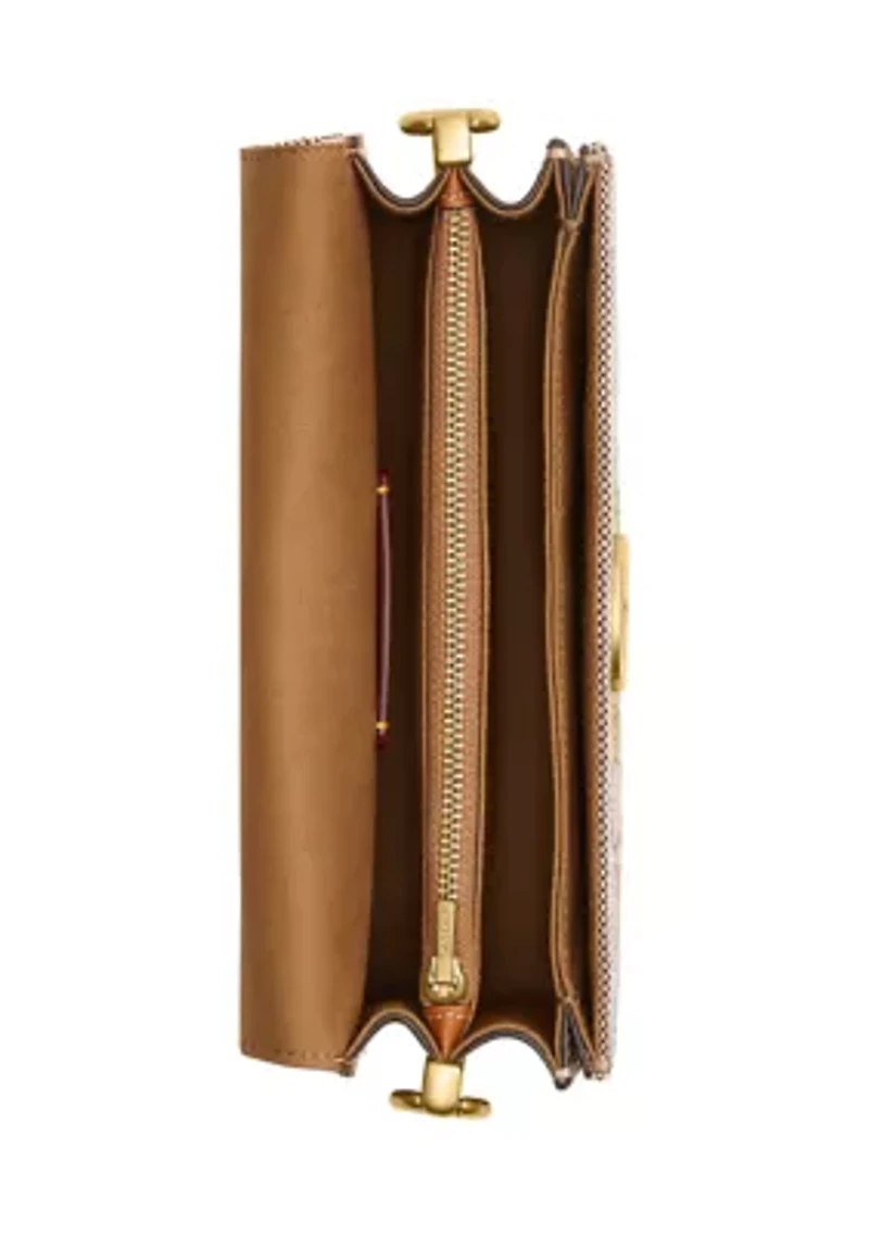 Tabby Shoulder Bag in Crystal Signature Jacquard