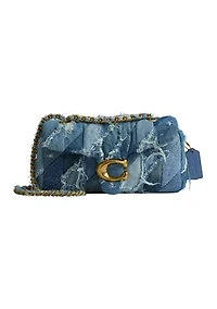 Quilted Denim Patchwork Tabby Shoulder Bag