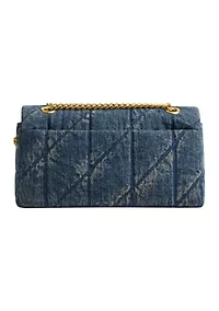 Quilted Loved Denim Tabby Shoulder Bag