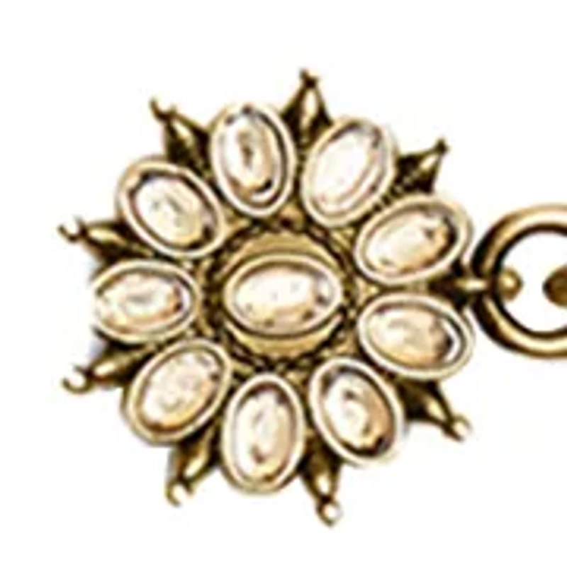 Crystal Motif Chain Bag Charm