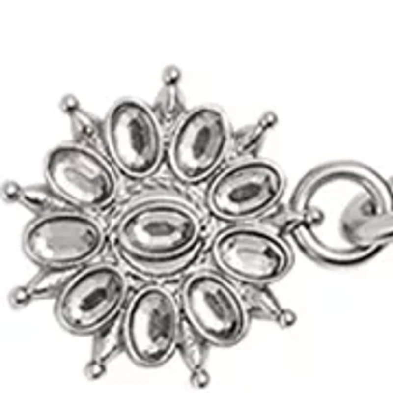 Crystal Motif Chain Bag Charm