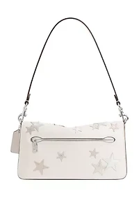 Star Appliqué Natural Grain Tabby Shoulder Bag