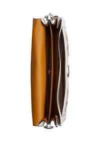  Star Appliqué Natural Grain Tabby Shoulder Bag