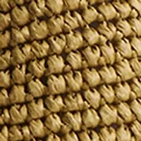 Refined Weave Straw Brooklyn Shoulder Bag