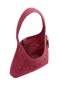 Refined Weave Straw Brooklyn Shoulder Bag