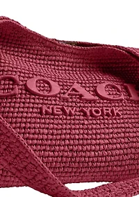 Refined Weave Straw Brooklyn Shoulder Bag