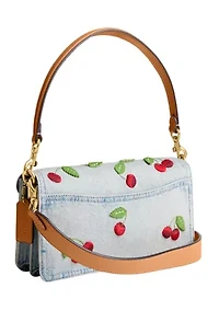 Tabby Shoulder Back with Cherry Embroidery