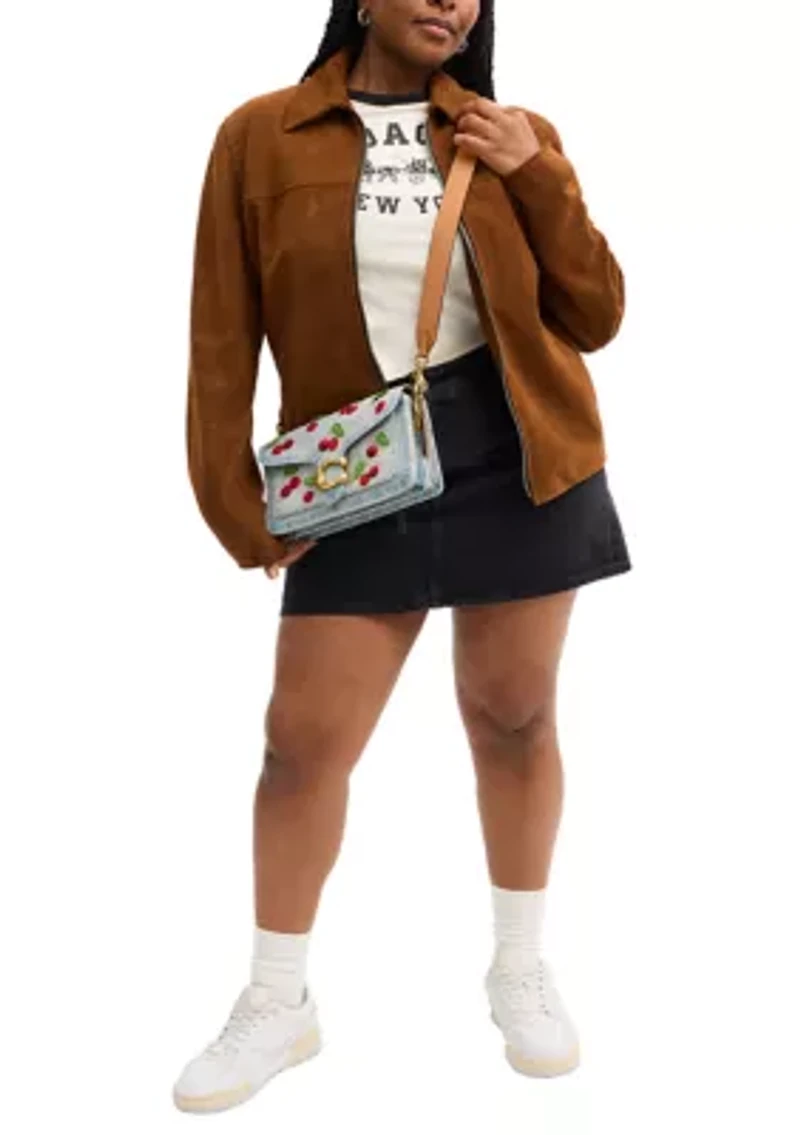 Tabby Shoulder Back with Cherry Embroidery