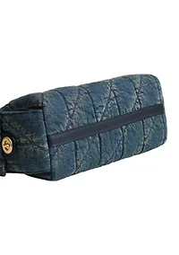 Pocket Juliet Bag in Quilted Cotton Denim