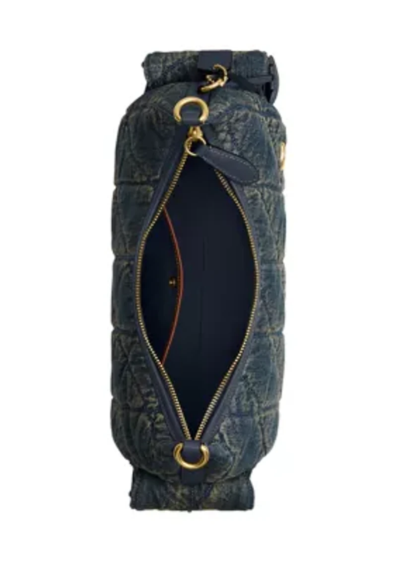 Pocket Juliet Bag in Quilted Cotton Denim