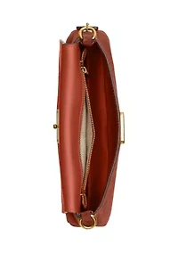Suede Jet Shoulder Bag