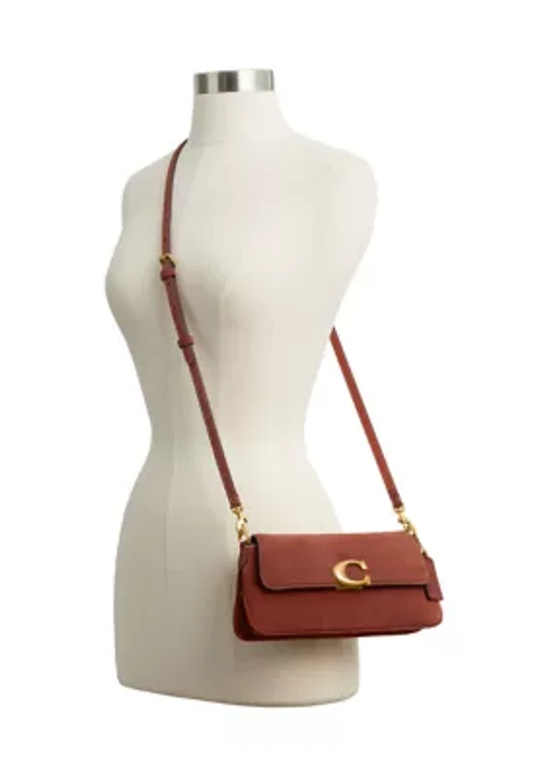 Suede Jet Shoulder Bag