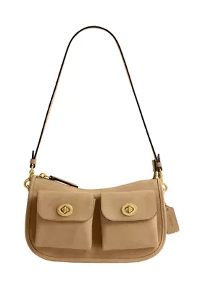 Suede Twin Turnlock Waverly Bag