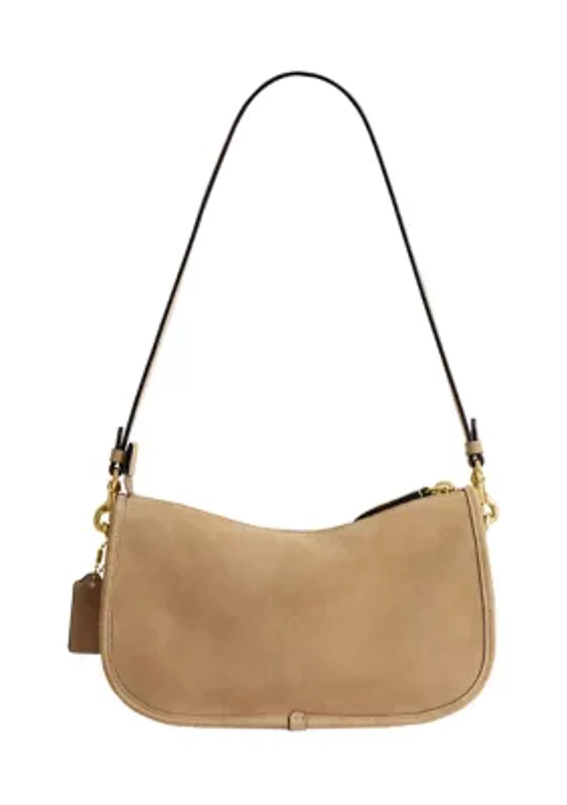 Suede Twin Turnlock Waverly Bag