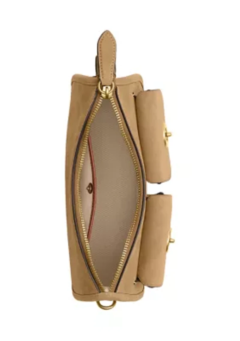 Suede Twin Turnlock Waverly Bag