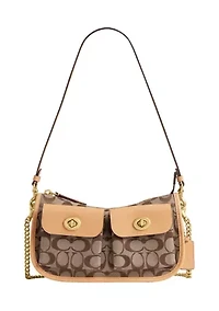 Twin Turnlock Waverly Bag in Signature Jacquard