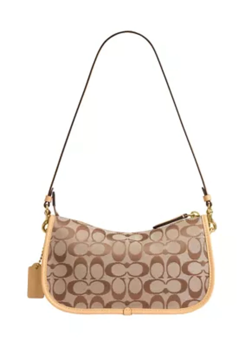 Twin Turnlock Waverly Bag in Signature Jacquard