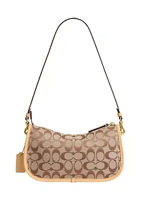 Twin Turnlock Waverly Bag in Signature Jacquard