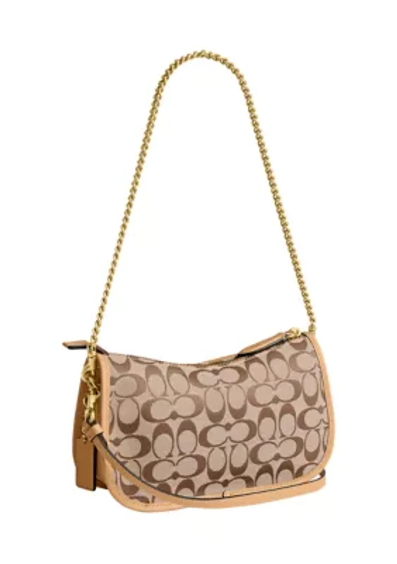 Twin Turnlock Waverly Bag in Signature Jacquard