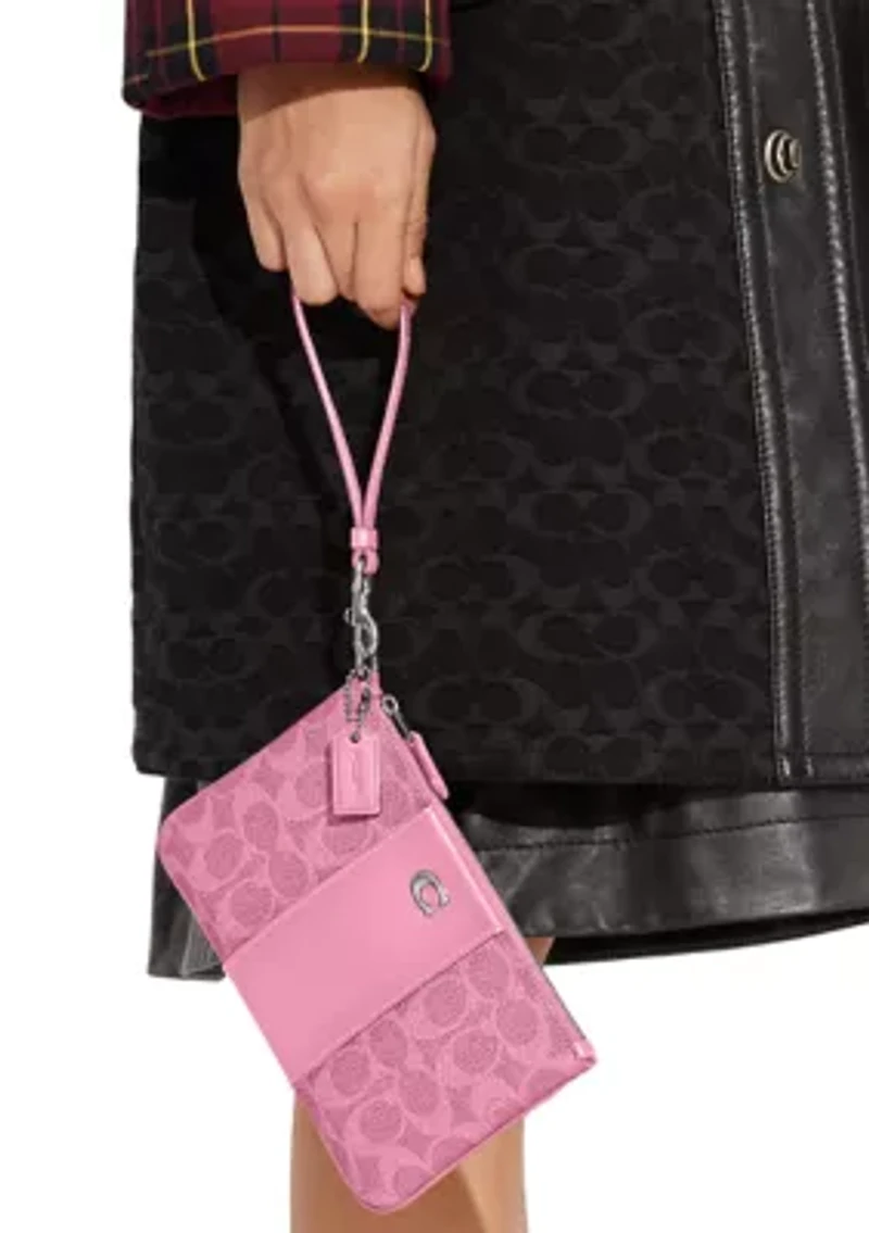 Small Wristlet Signature Canvas