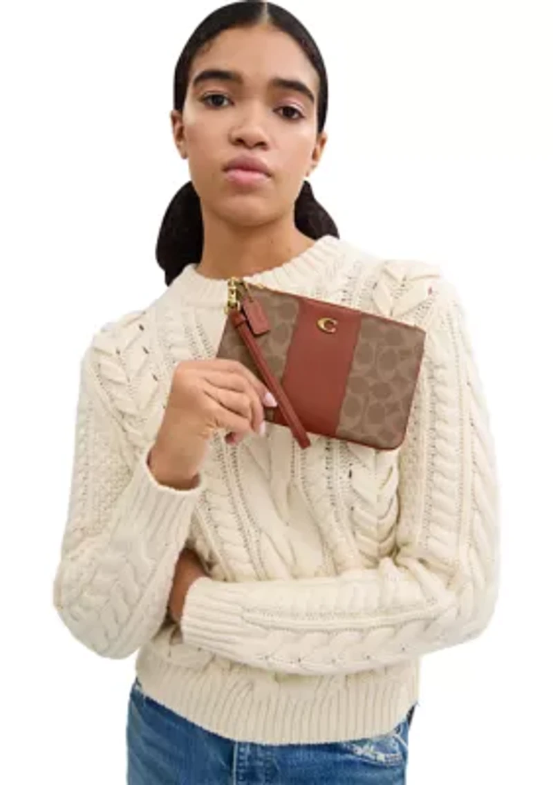 Small Wristlet Signature Canvas