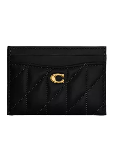 Essential Quilted Pillow Leather Card Case