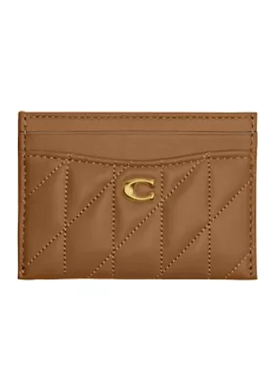 Essential Quilted Pillow Leather Card Case