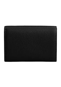 Essential Polished Pebble Mini Leather Tri Fold Wallet