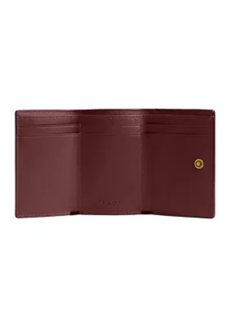 Essential Coated Canvas Signature Mini Trifold Wallet