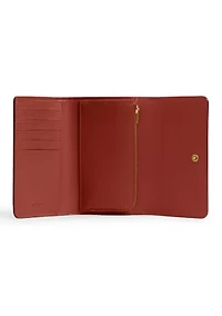   Coated Canvas Signature Essential Medium Flap Wallet 