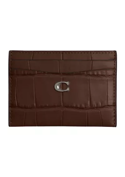 Embossed Crocodile Essential Card Case