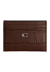 Embossed Crocodile Essential Card Case