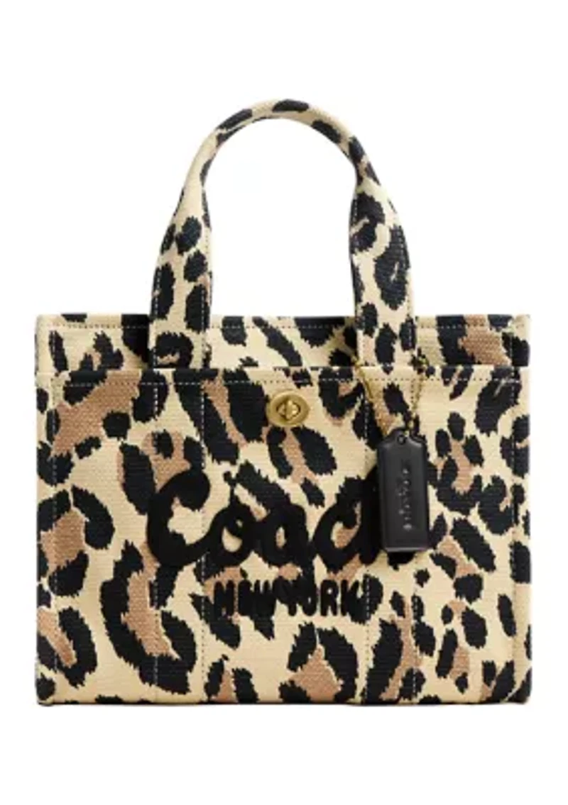 Cargo Tote 26 with Leopard Print