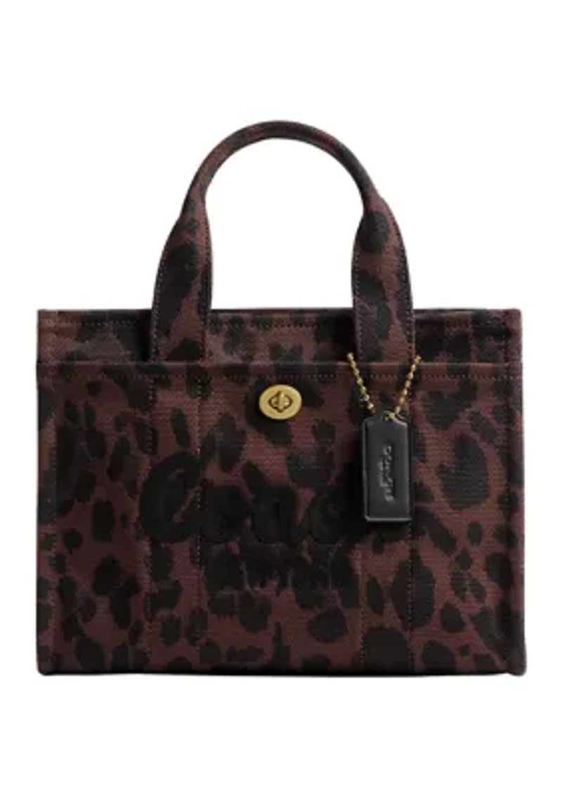 Cargo Tote 26 with Leopard Print