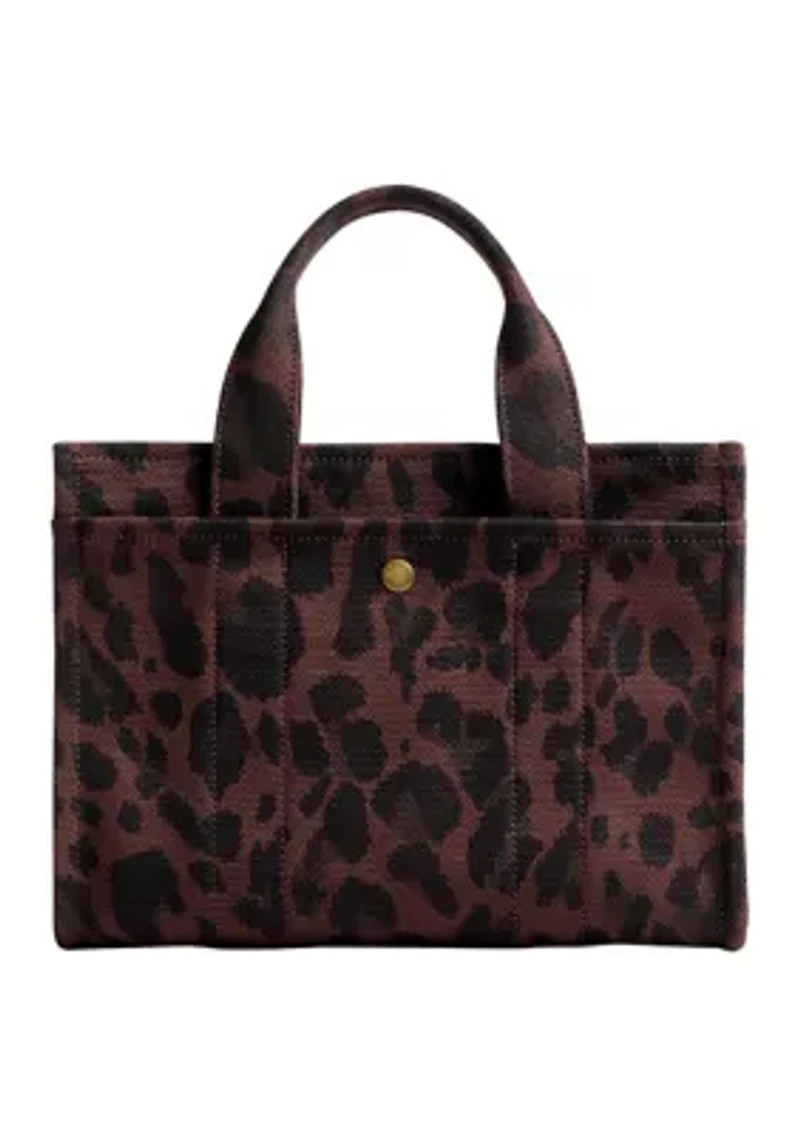 Cargo Tote 26 with Leopard Print