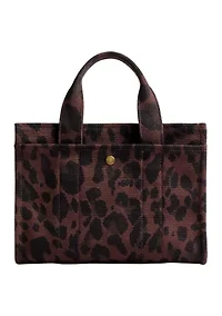 Cargo Tote 26 with Leopard Print