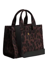 Cargo Tote 26 with Leopard Print