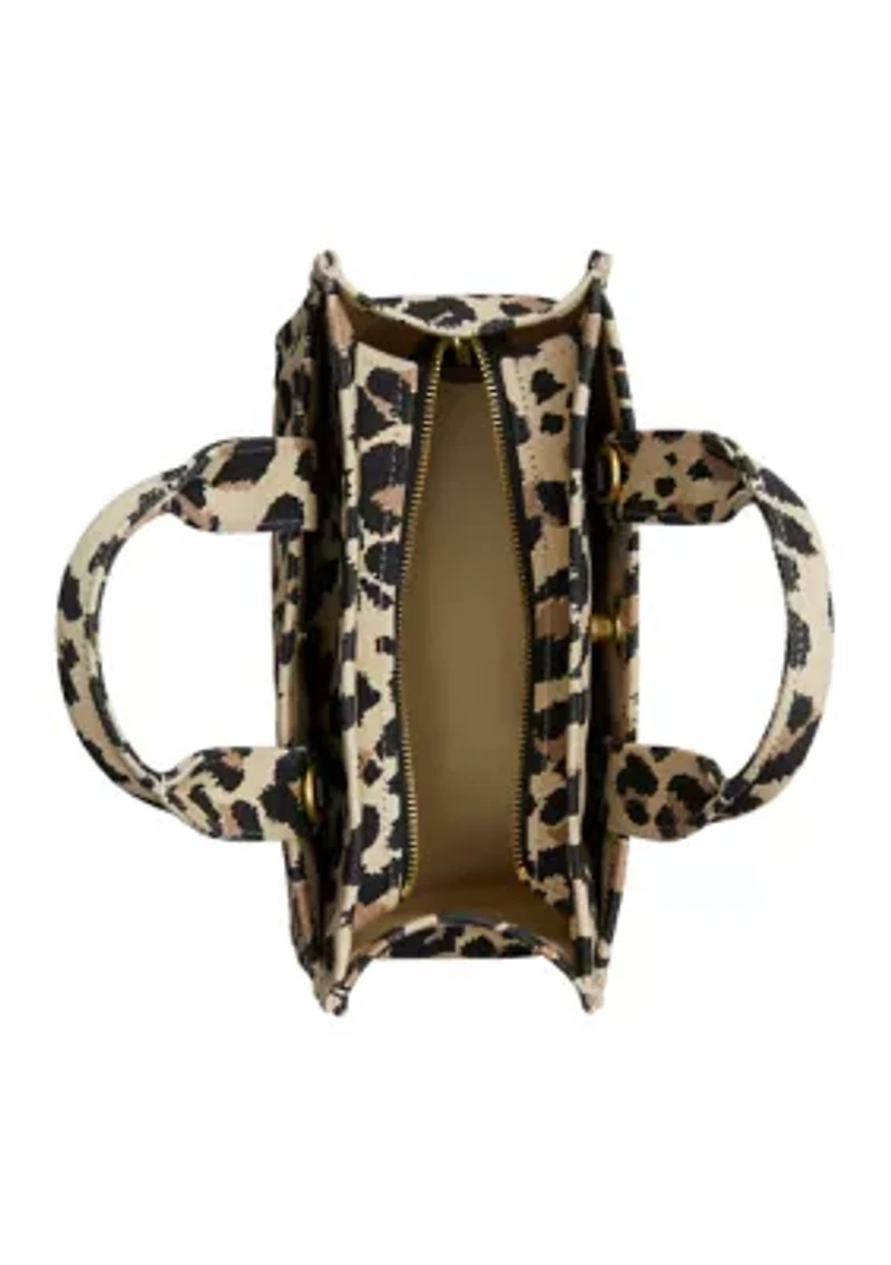 Cargo Tote 26 with Leopard Print