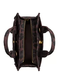 Cargo Tote 26 with Leopard Print