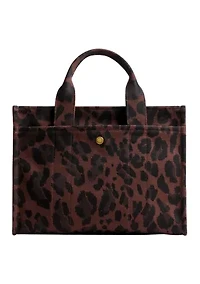 Leopard Print Cargo Tote