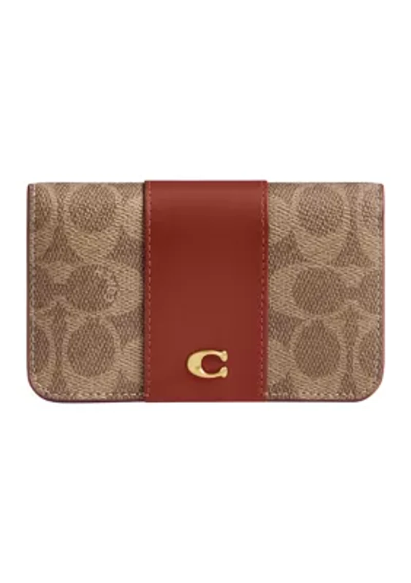 Essential Slim Card Case Signature Canvas