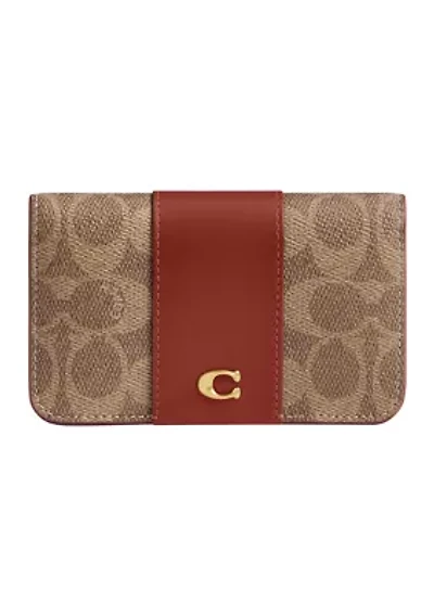 Essential Slim Card Case Signature Canvas