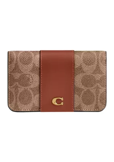 Essential Slim Card Case Signature Canvas